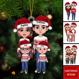 Personalized Family Standing Acrylic Ornament - Gift For Family