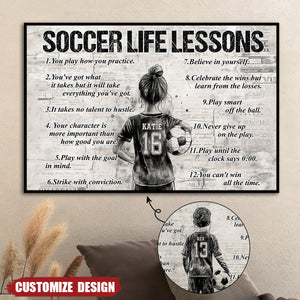 Personalized Soccer Poster For Kids-Gift For Young Soccer Fans