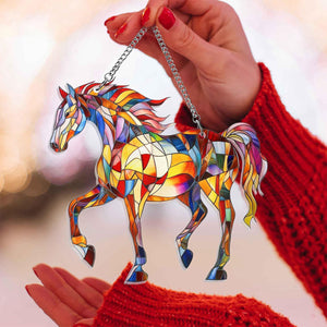 Horse Sun Catcher Ornament - Gift For Horse Lovers