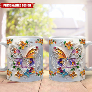 Stunning Butterfly-Personalized Butterfly Mug-Gift For Friends