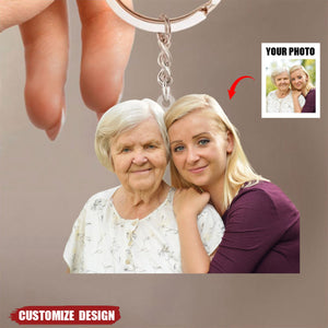 Gift For Mom/Nana/Family-Personalized Upload Photo Acrylic Keychain