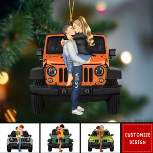 2024 New Release - Personalized Off-Road Car Couple Christmas Acrylic Ornament