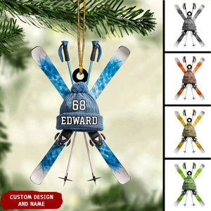 Personalized Skiing Christmas Ornament-Gifts For Skiing Lovers-2024 New Release