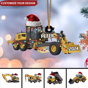 Personalized Heavy Equipment Christmas Ornaments 2024 New Release Gifts for Kids