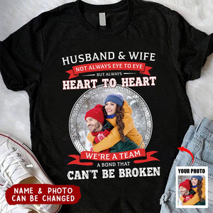 Husband And Wife Not Eye To Eye - Personalized Photo Shirt/Hoodie