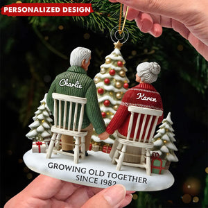 Growing Old Together-Personalized Ornament-Gift For Couple-2024 New Release