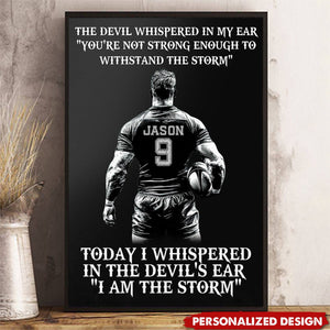 Personalized Awesome Rugby Poster-Gifts For Rugby