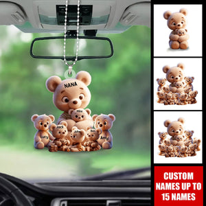 Grandma/ Mama Bear Personalized Acrylic Car Ornament