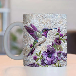 Purple Hummingbird Mug - Gift For Bird Lovers