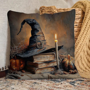 A Witch's Autumn Ritual Pillow - Gift For Witch And Book Lovers