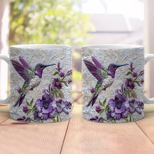 Purple Hummingbird Mug - Gift For Bird Lovers