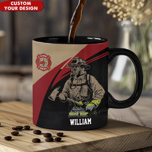 Personalized Firefighter Coffee Mug - Gift For Firefighter