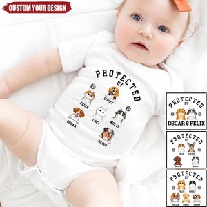 Protected By Pets - Personalized Custom Baby Onesie