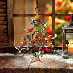 Hummingbird Sun Catcher Ornament - Gift For Hummingbird Lover