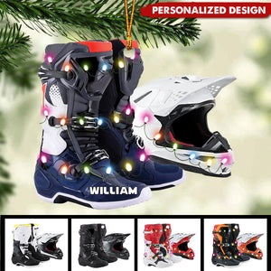 2024 New Release Personalized Ornament Motocross Boots Helmet