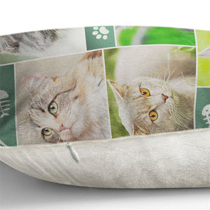 Custom Photo Cat Shape - Gift For Cat Lovers, Cat Mom, Cat Dad - Personalized Custom Shaped Pillow