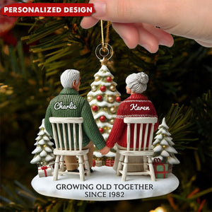 Growing Old Together-Personalized Ornament-Gift For Couple-2024 New Release