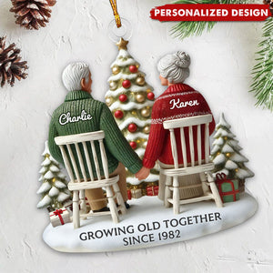 Growing Old Together-Personalized Ornament-Gift For Couple-2024 New Release