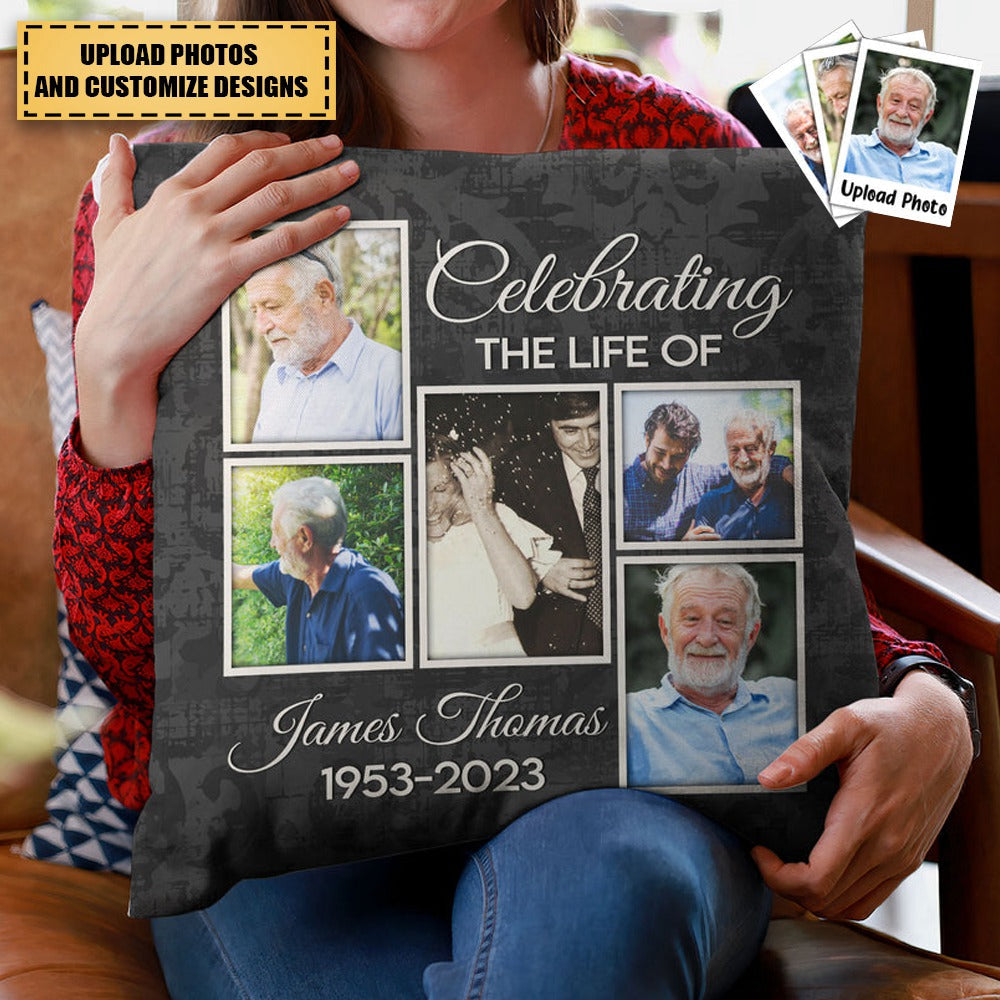 Celebrate A Life - Personalized Photo Pillow