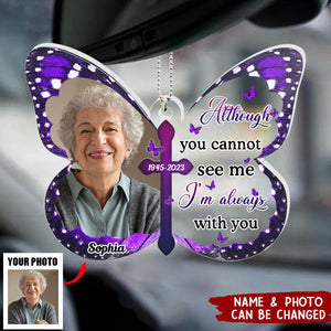 Always With You - Personalized Acrylic Photo Car Ornament