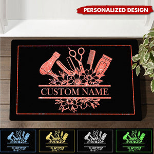 Personalized Hair Stylist Doormat-Gifts For Hairstylist