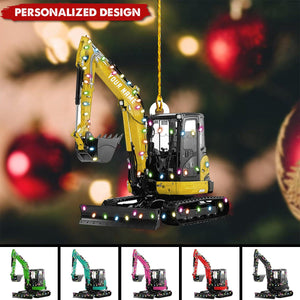 2024 New Release Personalized Excavator Heavy Equipment Ornament-Gift For Excavator Car Lovers