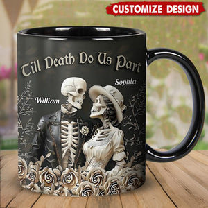 Till Death Do Us Part  - Personalized Couple Mug - Gift For Husband,Wife,Anniversary