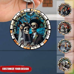 You And Me, We Got This, Couple Gift, Personalized Keychain, Skull Couple Keychain