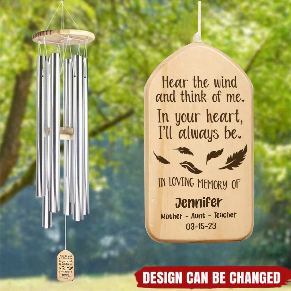 In The Loving Memory Wind Chimes Personalized Gifts - laihair