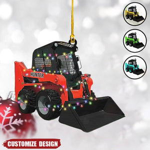 2024 New Release  – Personalized Skid Steer Loader Christmas Ornament, Gift For Trucker