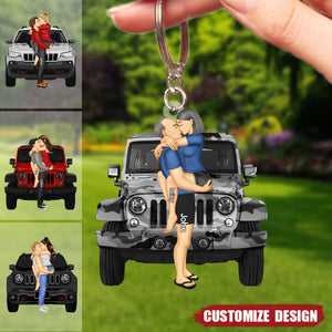 New Release - Personalized Off-Road Car Couple Keychain