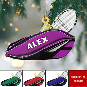 Personalized Tennis Bag Ornament-Gifts For Tennis Lovers - 2024 New Release