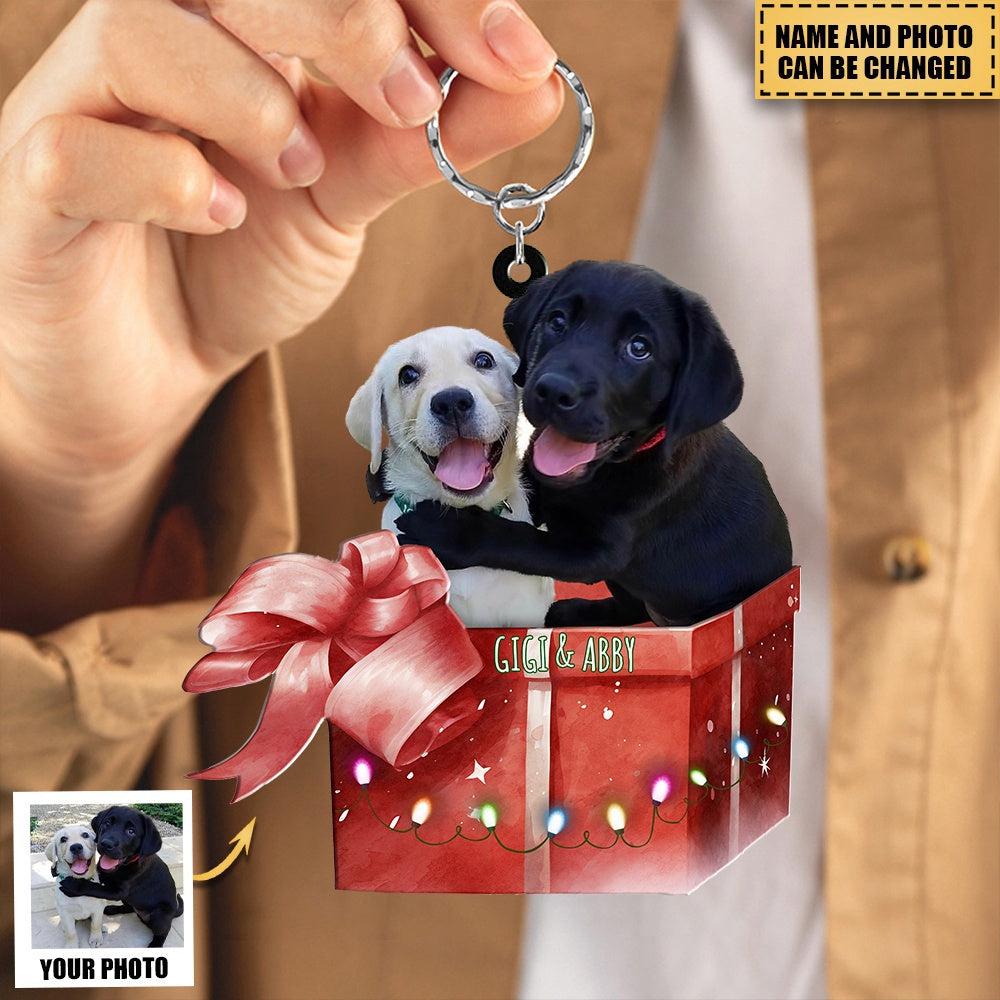 Personalized Pet Photo Mica Keychain Gift For Pet Lovers