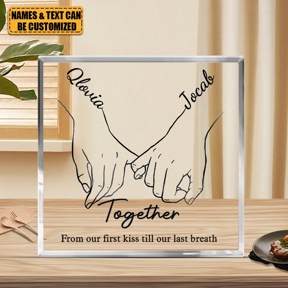 Puzzle Shaped Personalized Acrylic Plaque - Custom Couple Gift - A Piece Of  Our Special Day