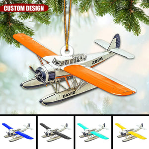 Personalized Airplane Christmas Ornament - 2024 New Release