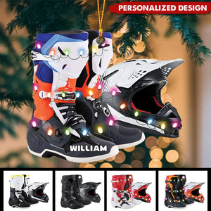 2024 New Release Personalized Ornament Motocross Boots Helmet