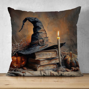 A Witch's Autumn Ritual Pillow - Gift For Witch And Book Lovers