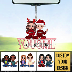 Couple You & Me - Personalized Acrylic Car Ornament - Best Gift For Couple