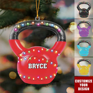 Personalized Fitness Christmas Ornament,Gift for Gym Lovers - 2024 New Release