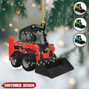 2024 New Release  – Personalized Skid Steer Loader Christmas Ornament, Gift For Trucker