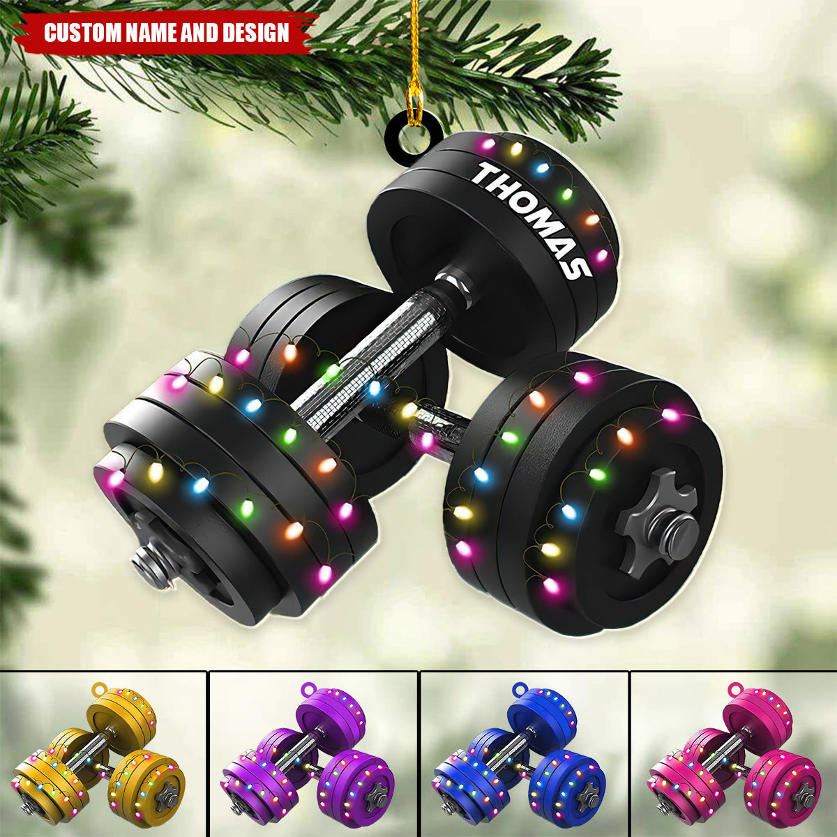 2024 New Release Personalized Fitness Christmas Ornament - Gift For Gym Lovers