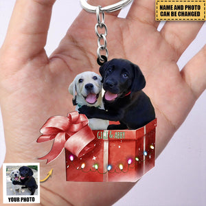 Personalized Pet Photo Mica Keychain Gift For Pet Lovers