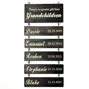 Personalized Wooden Family Tree Sign - Gift For Grandma