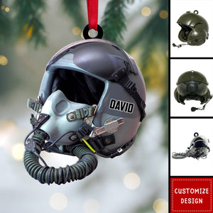 2024 New Release Personalized Military Flight Helmet Ornament