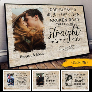 God Knew My Heart Needed You Photo Poster Gift For Couple