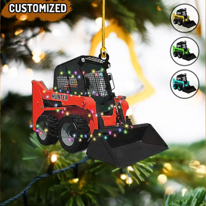 2024 New Release  – Personalized Skid Steer Loader Christmas Ornament, Gift For Trucker