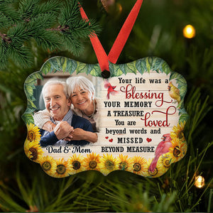 Loved Beyond Words - Personalized Memorial Custom Wooden Ornament