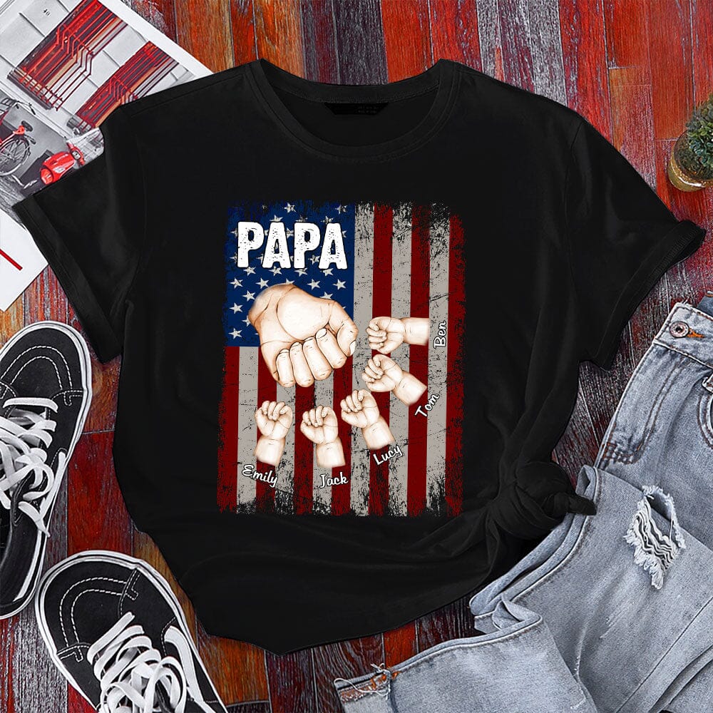 American Daddy - Personalized Shirt Gift For Father's Day