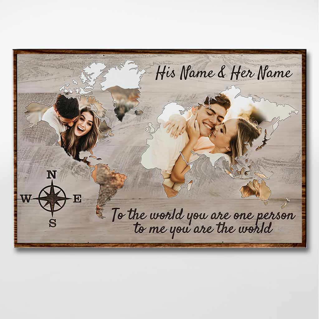 You Are My Home/World - Personalized Couple Poster