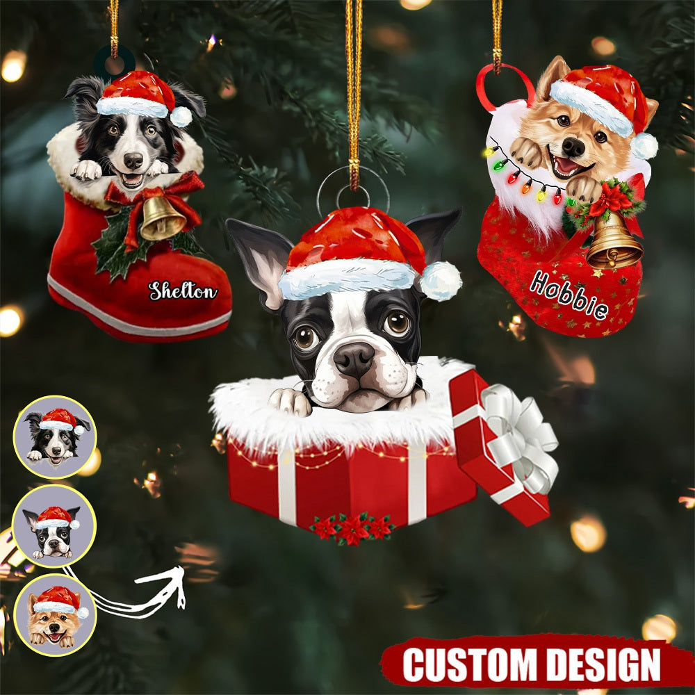 Personalized Dog Christmas Ornament Best Gift For Dog Lovers